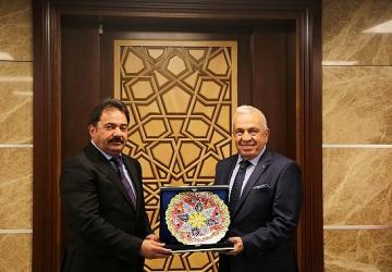 Başkan Şadi Özdemir'den Emniyet Müdürü Gökce'ye hayırlı olsun ziyareti