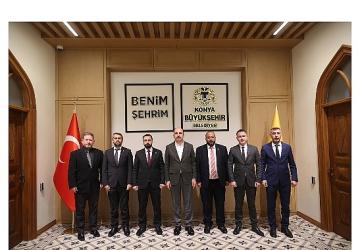 Suriyeli Heyet Başkan Altay'ı Ziyaret Etti, “Konya Modeli Belediyecilik" Hizmetlerini İnceledi