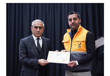 Aliağa'da Orman Yangınlarıyla Mücadele Eden Personele Teşekkür Belgesi