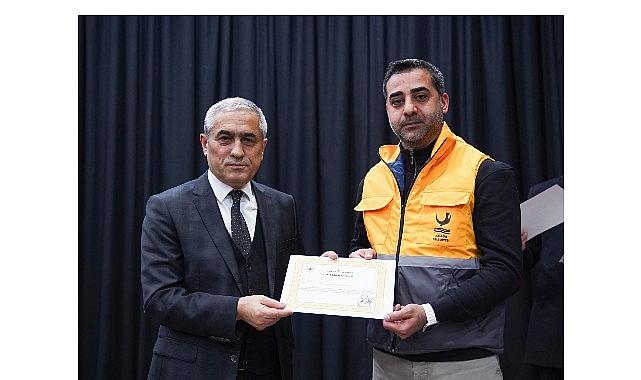 Aliağa'da Orman Yangınlarıyla Mücadele Eden Personele Teşekkür Belgesi