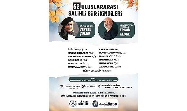 T.C. Salihli Belediyesi, 52. Şiir İkindileri'ni Düzenliyor