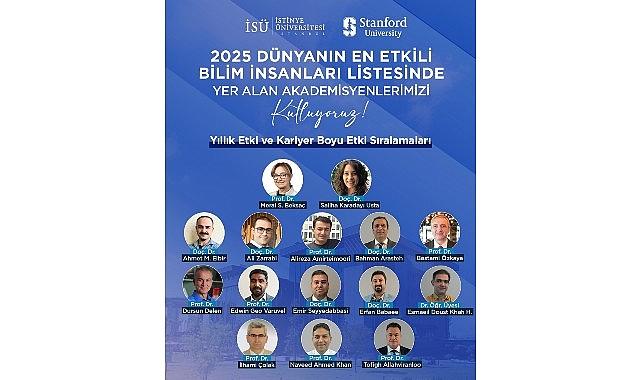 Stanford Üniversitesi'nin “Dünyanın En Etkili Bilim İnsanları" listesinde İstinye Üniversitesi'nden 15 akademisyen yer aldı