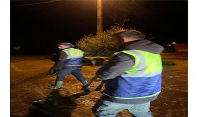 Canlar için Büyükşehir ekiplerinin özverili çabası