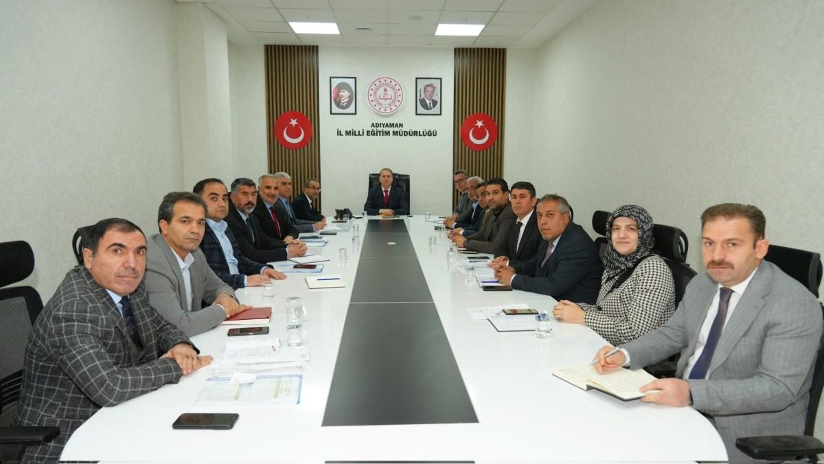 Adıyaman İl Milli Eğitim Müdürlüğünde Haftalık Değerlendirme Toplantısı