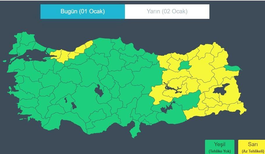 Meteoroloji açıkladı; 31 kentte sarı kodlu alarm