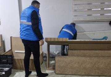 Adıyaman Belediyesi’nden taziye evlerinde gece mesaisi