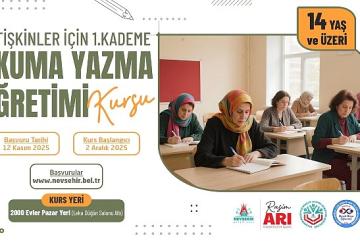 Yetişkinler İçin 1. Kademe Okuma Yazma Öğretimi Kursu Açılacak