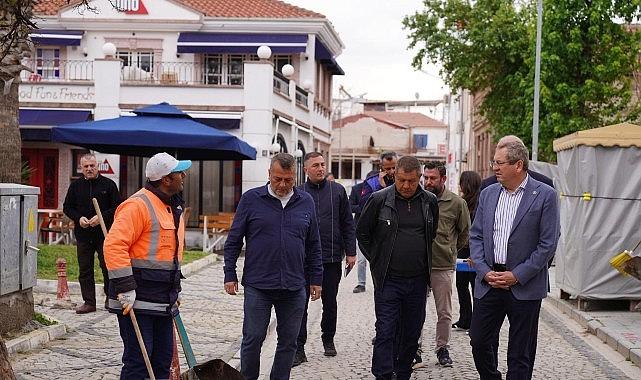 Başkan Mesut Ergin Cunda'da Çalışmaları Yerinde İnceledi