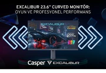 Excalibur 23.6" Curved Monitör'den 200 Hz ve 1 ms tepki süresiyle kesintisiz oyun deneyimi