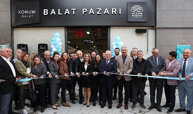 Nilüfer'in modern pazar alanı Balat'ta hizmete açıldı