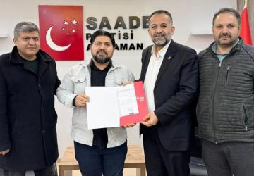 Süleyman Kılınç Saadet Partisi Besni ilçe başkanı oldu