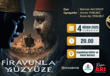 Nevşehir’de Tiyatro Keyfi: “Firavunla Yüz Yüze”