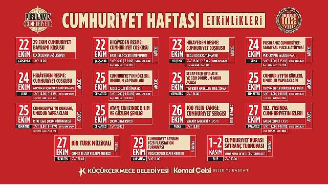 Cumhuriyet'in 102. Yılı Küçükçekmece'de Bir Dizi Etkinlikle Kutlanacak Cumhuriyet'in 102. Yılı Küçükçekmece'de Bir Dizi Etkinlikle Kutlanacak