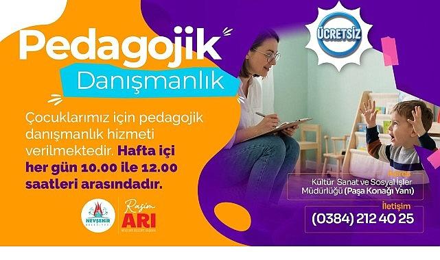 Nevşehir Belediyesi'nden Çocuklara Pedagojik Danışmanlık Hizmeti