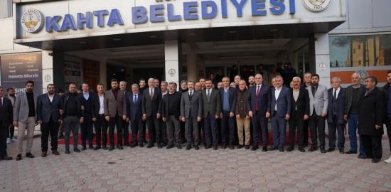 Bakan Yardımcısı Ahmet Aydın'dan Kahta Belediye Başkanı Hallaç'a ziyaret