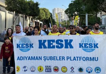 KESK Adıyaman Şubeler Platformu Adana’daki Bölge Mitingine Katıldı