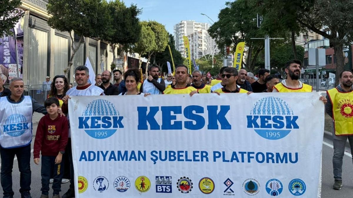 KESK Adıyaman Şubeler Platformu Adana’daki Bölge Mitingine Katıldı