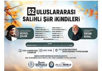 Salihli Şiir İkindileri 52'nci Kez Sanatseverlerle Buluşuyor