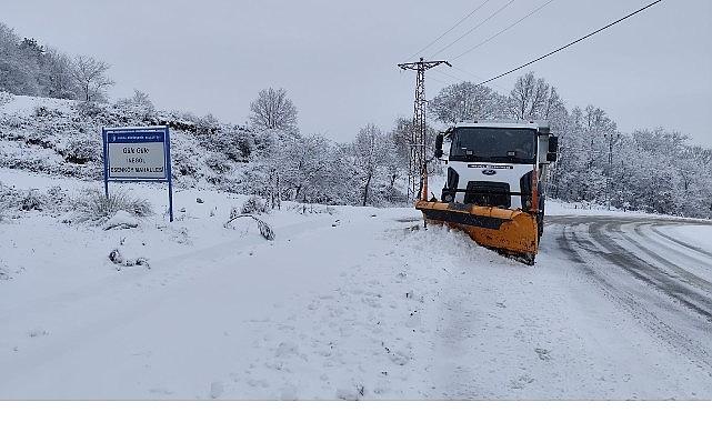 İnegöl Belediyesi Karla Mücadelede 24 Saat Sahada