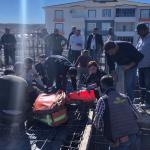 Adıyaman’da beton dökümü sırasında bom kırıldı, 1 işçi yaralandı - Videolu Haber