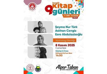 İnegöl Kitap Günleri Hafta Sonu 12 Muhteşem Yazarı Konuk Edecek