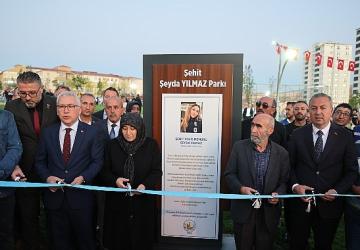 Şehit Şeyda Yılmaz Parkı Dualar ile Açıldı