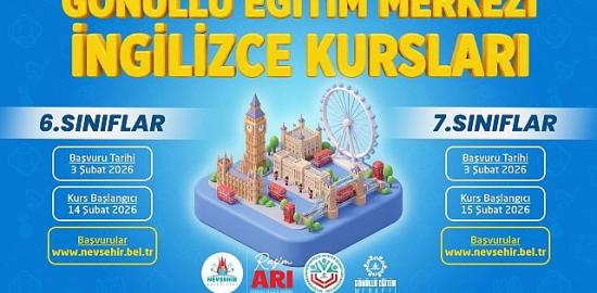 Nevşehir Belediyesi'nde Gönüllü Eğitim Kursları İçin Geri Sayım Başladı!