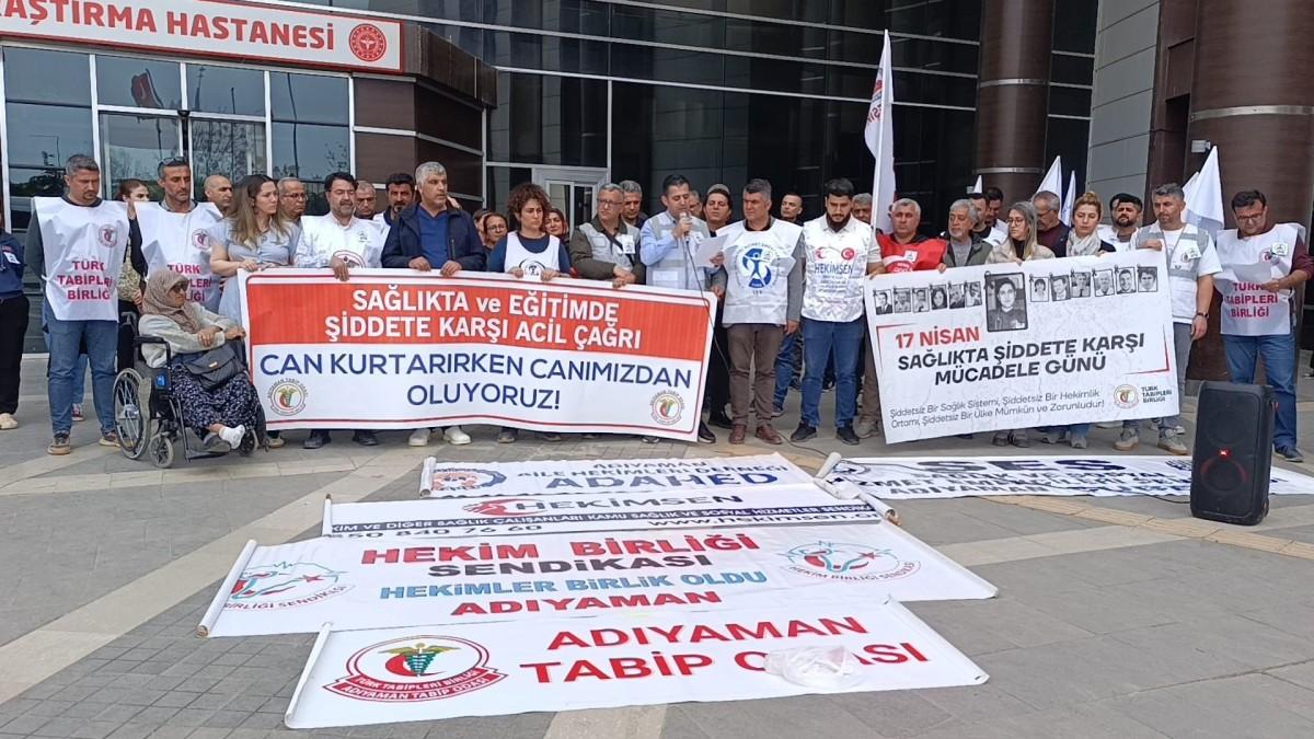 Adıyaman Tabip Odası’ndan ‘sağlıkta ve eğitimde şiddete’ tepki - Videolu Haber