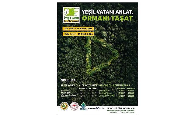 Yeşil Vatan Film Yarışması'nda başvurular 30 Kasım'a kadar uzatıldı
