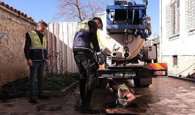 ASAT'tan Kaleiçi'nde kanalizasyon hattı temizliği