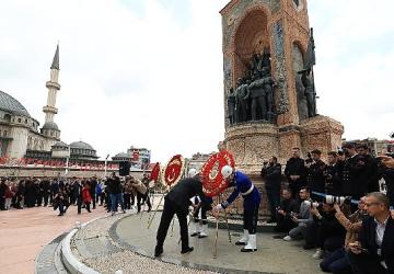 Taksim'de Cumhuriyet'in 102. Yıl Kutlaması