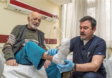 Ampütasyondan son anda kurtuldu