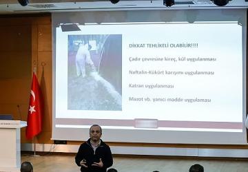 Büyükşehir'den ilaçlama personeline biyosidal ürün kullanımı eğitimi