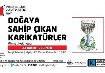 Kadıköy'de “Doğaya Sahip Çıkan Karikatürler" Sergisi
