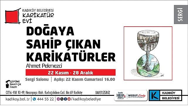 Kadıköy'de “Doğaya Sahip Çıkan Karikatürler" Sergisi