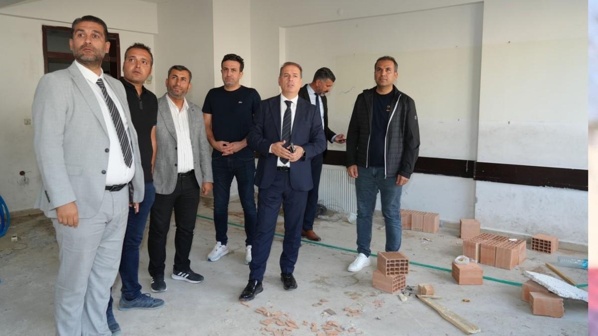 İl Millî Eğitim Müdürü Tosun’dan sahada eğitim yatırımı incelemeleri İl Millî Eğitim Müdürü Tosun’dan sahada eğitim yatırımı incelemeleri