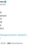 Adıyaman’ın Sincik ilçesinde 3,7 büyüklüğünde deprem