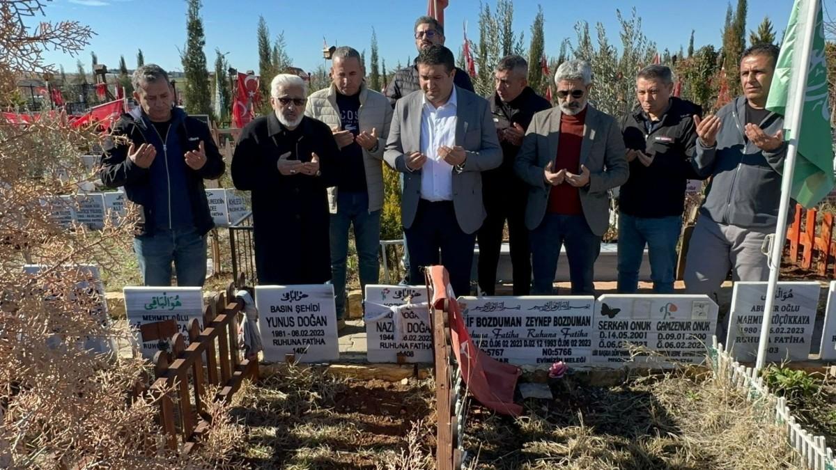 Depremde hayatını kaybeden Adıyamanlı gazeteciler, meslektaşları tarafından anıldı - Videolu Haber