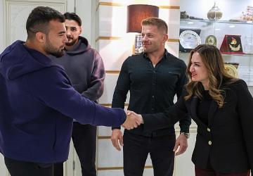 Başkan Vekili Özdemir başpehlivanları ağırladı