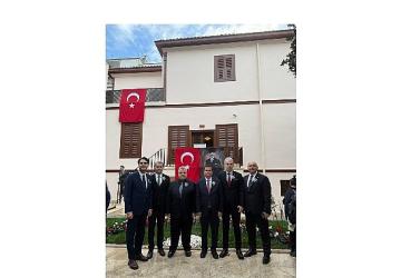 Başkan Aydın Selanik'te Atatürk'ü Andı