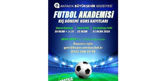 Futbol Akademisi kış dönemi kayıtları başlıyor