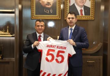 Bakan Kurum’dan Başkan Doğan’a Ziyaret