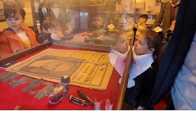 Çocuklardan Basın Müzesi'ne 10 Ocak ziyareti
