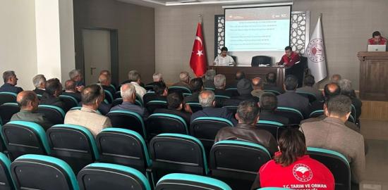 Çelikhan İlçe Tarım Müdürlüğü Kırsal Kalkınma toplantısı düzenledi