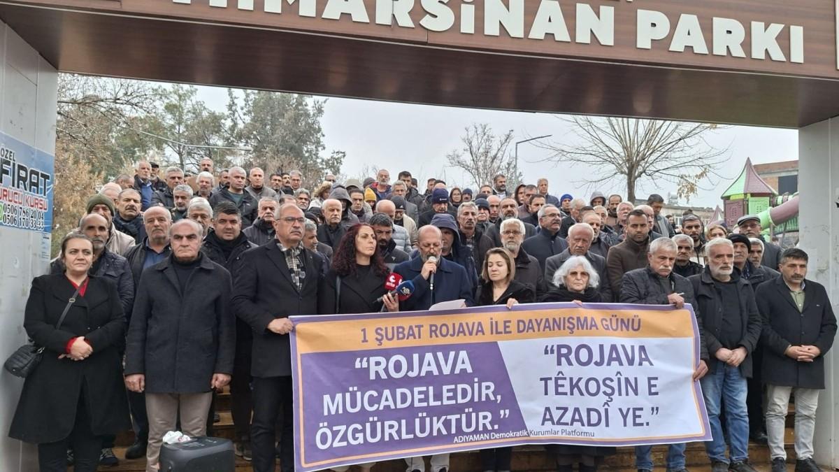 Adıyaman Demokratik Kurumlar Platformu’ndan ‘1 Şubat Dünya Rojava Günü’ne ilişkin basın açıklaması