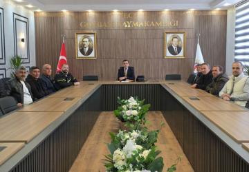 Gölbaşı Kaymakamı Algın, muhtarlarla istişare toplantısı gerçekleştirdi
