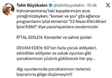 Büyükakın: 'Algı oyunlarınızla çocuklarımızın tertemiz bayramına gölge düşürmeyin'