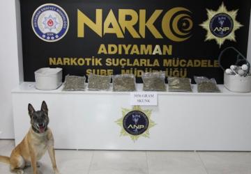 Adıyaman’da narkotik operasyonu: 3 kilo skunk ele geçirildi