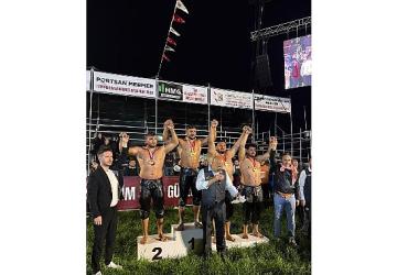 Belediye güreşçisi Kaya'dan üçüncülük başarısı