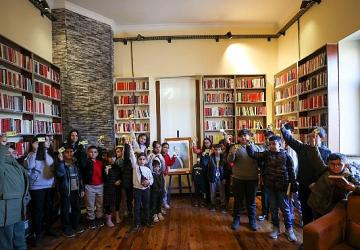 Bucalı çocuklar Cumhuriyet Kütüphanesi'ni keşfetti